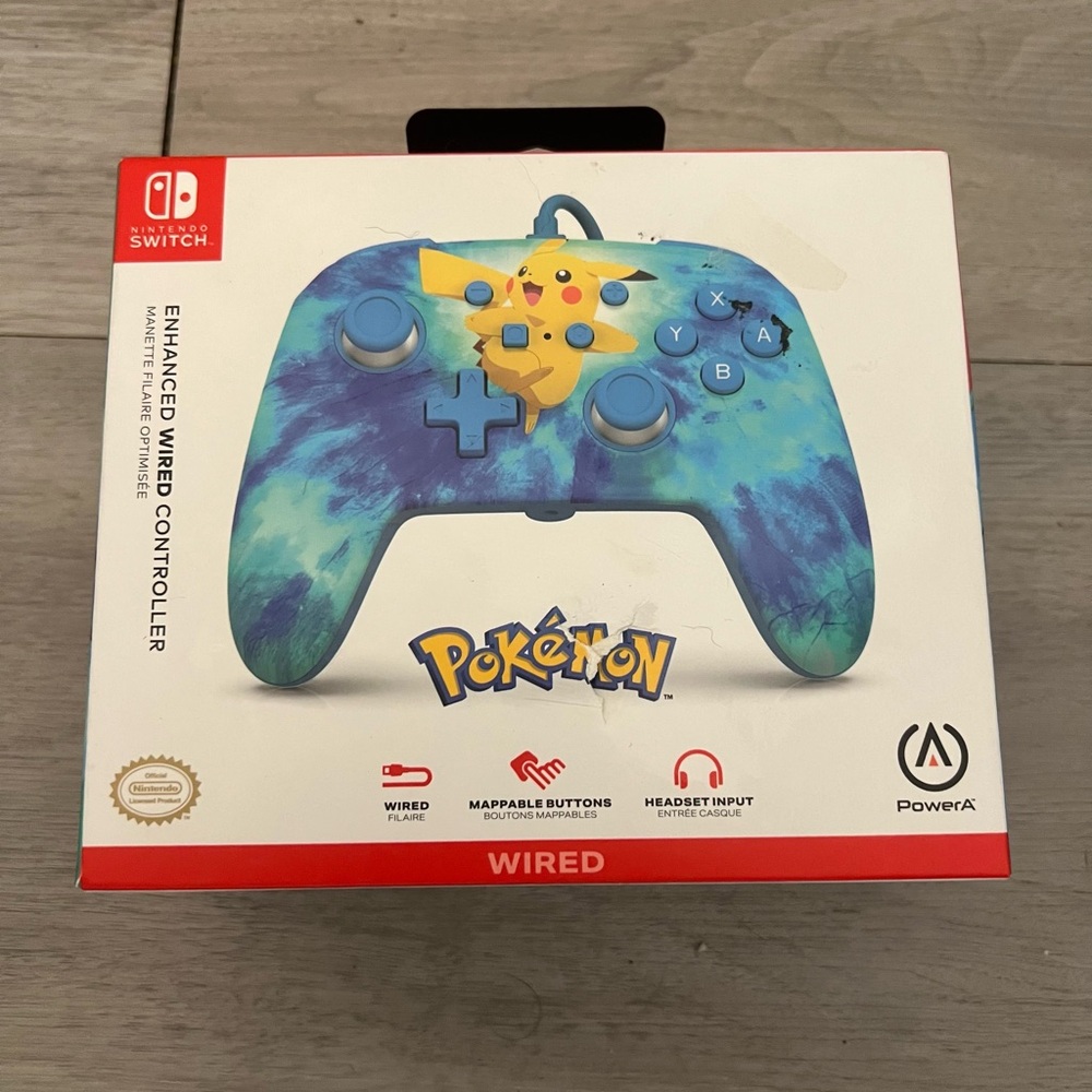 Pokémon Nintendo Switch Controller Blue/Yellow Pikachu